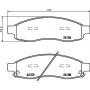 8DB 355 013-671 HELLA Комплект гальмівних колодок дисковий гальм