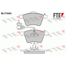 BL1755A2 FTE Комплект гальмівних колодок дисковий гальм
