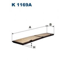 K 1169A FILTRON Фільтр повітря у внутрішньому просторі