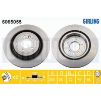 6065055 GIRLING Гальмівний диск
