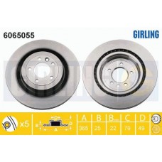 6065055 GIRLING Гальмівний диск