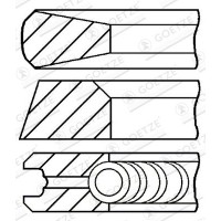 08-105500-00 GOETZE ENGINE Комплект поршневих кілець