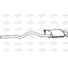 P7556 FENNO Глушник вихлопних газів кінцевий
