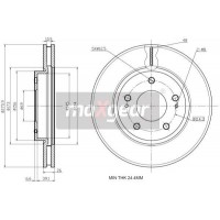 19-2388 MAXGEAR Гальмівний диск