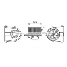 AI8378 AVA QUALITY COOLING Вентилятор салону