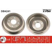 DB4241 TRW Гальмівний барабан
