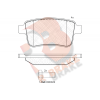 RB1855 R BRAKE Комплект гальмівних колодок дисковий гальм
