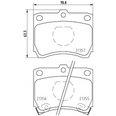 8DB 355 026-941 HELLA PAGID Комплект гальмівних колодок дисковий гальм