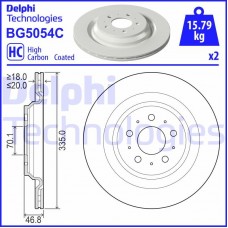 BG5054C DELPHI Гальмівний диск