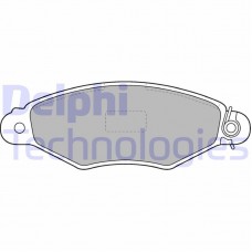 LP1519 DELPHI Комплект гальмівних колодок дисковий гальм