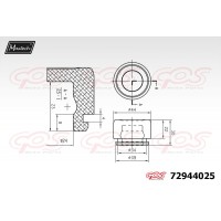 72944025 MAXTECH Поршень корпус скоби гальма