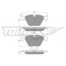 TX 13-251 TOMEX Brakes Комплект гальмівних колодок дисковий гальм