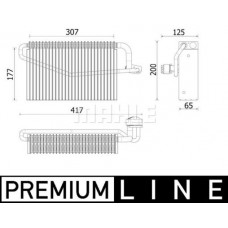 AE 163 000P MAHLE Випарник кондиціонера