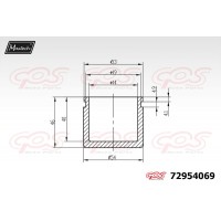 72954069 MAXTECH Поршень корпус скоби гальма