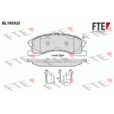 BL1955U2 FTE Комплект гальмівних колодок дисковий гальм