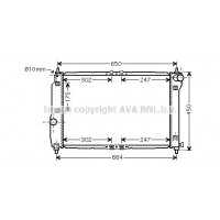 DWA2067 AVA QUALITY COOLING Радіатор охолодження двигуна