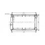 DWA2067 AVA QUALITY COOLING Радіатор охолодження двигуна