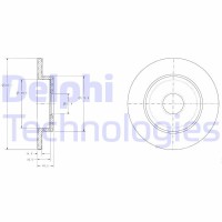 BG3761 DELPHI Гальмівний диск