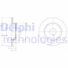 BG3761 DELPHI Гальмівний диск