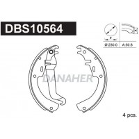 DBS10564 DANAHER Комплект гальмівних колодок