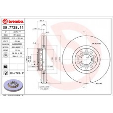 09.7728.11 BREMBO Гальмівний диск