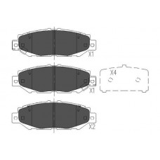 KBP-9062 KAVO PARTS КомплеК т гальмівних колодок, дискове гальмо