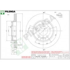 V864 PILENGA Гальмівний диск