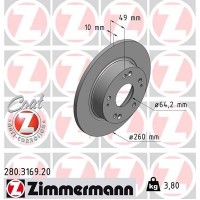 280.3169.20 ZIMMERMANN Гальмівний диск