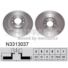 N3313037 NIPPARTS Гальмівний диск