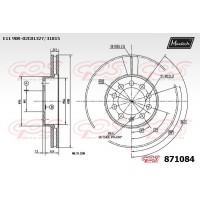 871084 MAXTECH Гальмівний диск