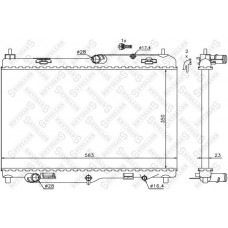 10-25410-SX STELLOX Радіатор охолодження двигуна