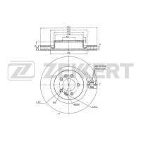 BS-6254 ZEKKERT Гальмівний диск