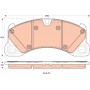GDB1914 TRW Комплект гальмівних колодок дисковий гальм