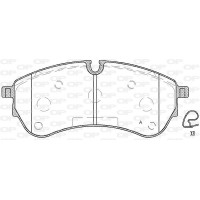 BPA1830.00 OPEN PARTS Комплект гальмівних колодок дисковий гальм