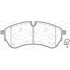 BPA1830.00 OPEN PARTS Комплект гальмівних колодок дисковий гальм