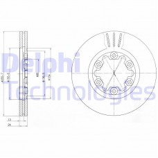 BG3559 DELPHI Гальмівний диск