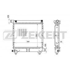 MK-1248 ZEKKERT Радіатор охолодження двигуна