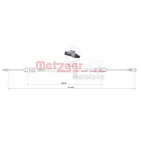1.FD021 METZGER Тросик, cтояночный тормоз