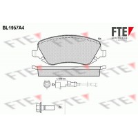 BL1957A4 FTE Комплект гальмівних колодок дисковий гальм
