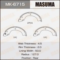 MK-6715 MASUMA Комплект гальмівних колодок