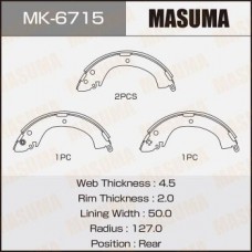 MK-6715 MASUMA Комплект гальмівних колодок