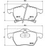 PA-0412AF JAPANPARTS Комплект гальмівних колодок дисковий гальм
