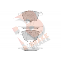 RB1652 R BRAKE Комплект гальмівних колодок дисковий гальм