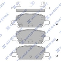 SP2825 Hi-Q КомплеК т гальмівних колодок, дискове гальмо