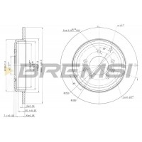 CD6245S BREMSI Гальмівний диск