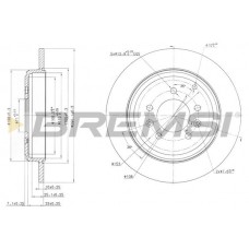 CD6245S BREMSI Гальмівний диск