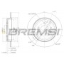 CD6245S BREMSI Гальмівний диск
