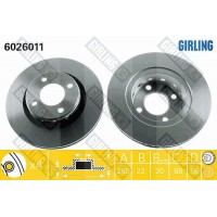 6026011 GIRLING Гальмівний диск