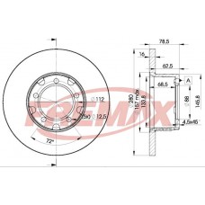 BD4280 FREMAX BRAKE DISC HIGH CARBON
