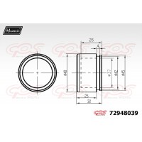 72948039 MAXTECH Поршень корпус скоби гальма